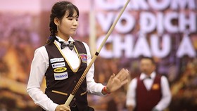 Với 20 danh hiệu quốc tế trong sự nghiệp, Srong Pheavy sẽ khiến Giải vô địch billiards carom châu Á 2019 càng thêm hấp dẫn. Ảnh: Dũng Phương