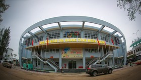 Nhà Thi đấu đa năng, tỉnh Kiên Giang đã sẳn sàng để chuẩn bị cho giải Bóng chuyền nữ quốc tế Cúp VTV9 – Bình Điền lần thứ XIII