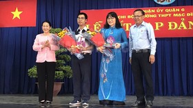 Quận 6 tổ chức lễ kết nạp Đảng viên. Ảnh: thanhuytphcm