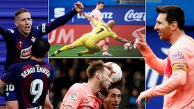 Eibar - Barcelona 2-2: Marc Cucurella mở tỷ số, siêu sao Lionel Messi lập cú đúp trong 1 phút