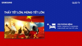 200 Smart TV Samsung sẽ được lắp đặt ở 200 phòng bệnh tại 04 bệnh viện