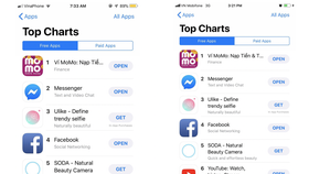 MoMo chiếm vị trí số 1 top các ứng dụng được tải miễn phí trên App Store
