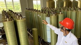 Bên trong khu xử lý nước thải bằng công nghệ lọc RO