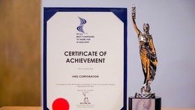 VNG vinh dự đón nhận giải thưởng “Nơi làm việc tốt nhất châu Á”