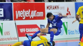 Thái Sơn Nam quá mạnh so với Sanna Khánh Hòa. Ảnh: Nguyễn Nhân