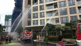 Thực tập phương án chữa cháy, cứu nạn ở chung cư