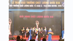 Vedan Việt Nam vinh dự nhận Giải Vàng Chất lượng Quốc gia năm 2018