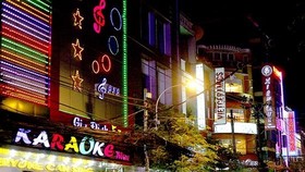 Karaoke clubs in HCM City's District 10. (Photo: sggp.org.vn)
