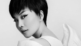 Leading model Thanh Hang chosen as the face of Cong Tri's fashion poster