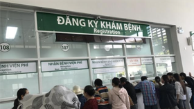 Khu vực đăng ký khám tại Khoa khám bệnh mới Bệnh viện Ung bướu TPHCM