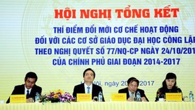 Hội nghị tổng kết thí điểm tự chủ đại học