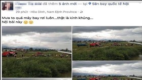 Đối tượng tung tin đồn vụ máy bay rơi ở Nội Bài lên mạng xã hội đang bị đề nghị xử phạt từ 10-20 triệu đồng
