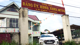 Trụ sở UBND xã Kiến Thành, nơi ông Sáng làm việc. Ảnh CÔNG HOAN.
