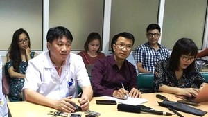 deputy head of the Vietnam-German Hospital’s Emergency ward Dr. Le Viet Khanh at July 19 press brief (Photo: SGGP)