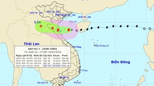 Storm Son Tinh to weaken into tropical low-pressure on July 19
