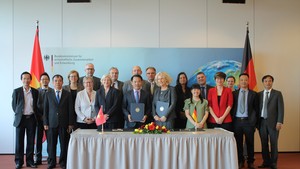 the Government Negotiations on development cooperation are held in Berlin, Germany.