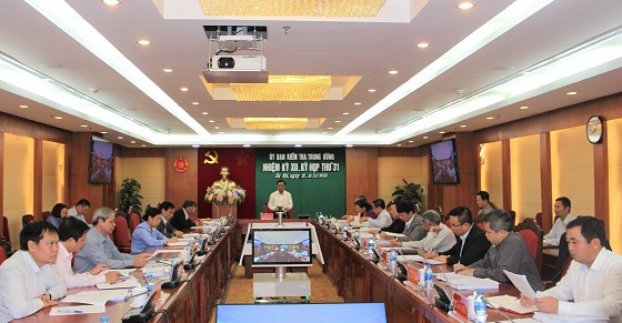 Thông cáo Kỳ họp thứ 31 của Ủy ban Kiểm tra Trung ương