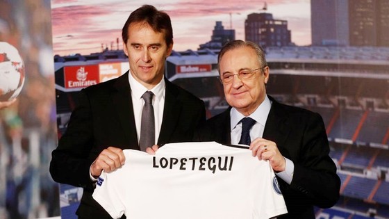 Lopetegui đã có buổi ra mắt Real. Ảnh AS.