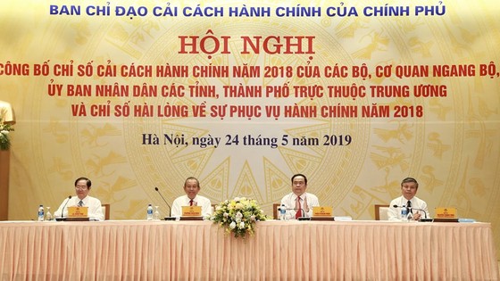 Công bố Chỉ số CCHC năm 2018 của các bộ, cơ quan ngang bộ, UBND các tỉnh, thành và chỉ số hài lòng về sự phục vụ hành chính năm 2018.