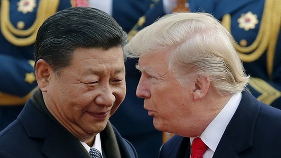 Chủ tịch Trung Quốc Tập Cận Bình và Tổng thống Mỹ Donald Trump. (Nguồn: AP)