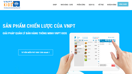 VNPTKios với giao diện dễ dàng sử dụng