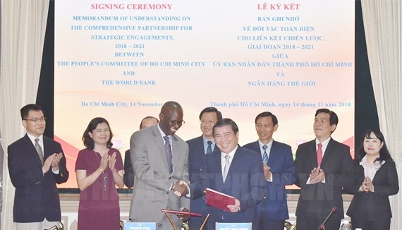 MoU on comprehensive partnership between Ho Chi Minh City and World Bank