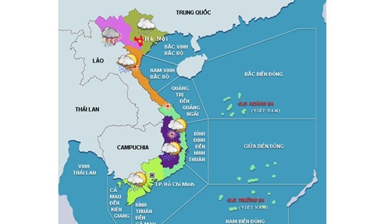Tropical low depression will enter the East Sea