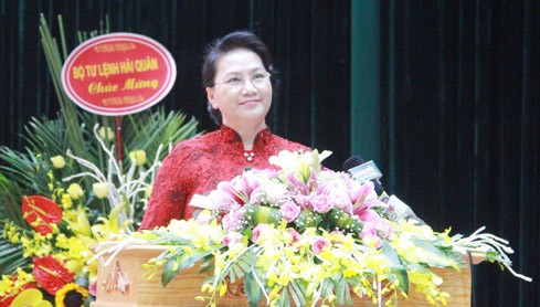 Chủ tịch Quốc hội Nguyễn Thị Kim Ngân phát biểu tại lễ kỷ niệm
