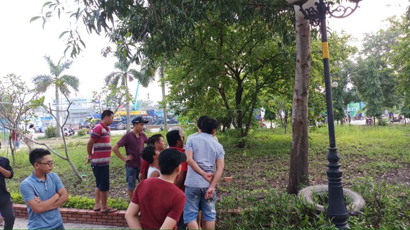Khu vực phát hiện thi thể người đàn ông. Ảnh: ĐAN NGUYÊN