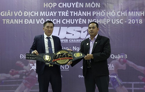 BTC giới thiệu về giải trong buổi họp chuyên môn. Ảnh: Dũng Phương
