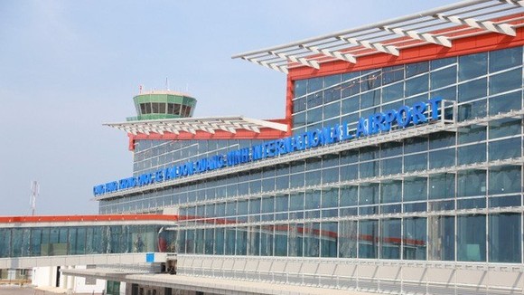 Van Don International Airport has completed 95 percent of its total construction works. (Photo: vtv.vn)
