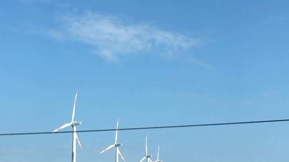 A wind energy project in Ninh Thuan Province (Photo: H.H )