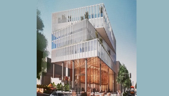 The architect's impression of the building center (Photo: SGGP)