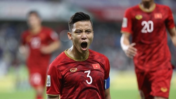 The Vietnamese national football team's captain Que Ngoc Hai (Photo: VNA)