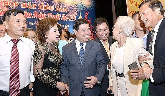 Meeting welcoming the Lunar New Year between overseas Vietnamese is an annual activity of Ho Chi Minh City (Photo:Viet Dung)