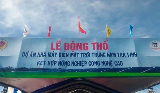 Inauguration ceremony of Trung Nam Tra Vinh solar power plant project