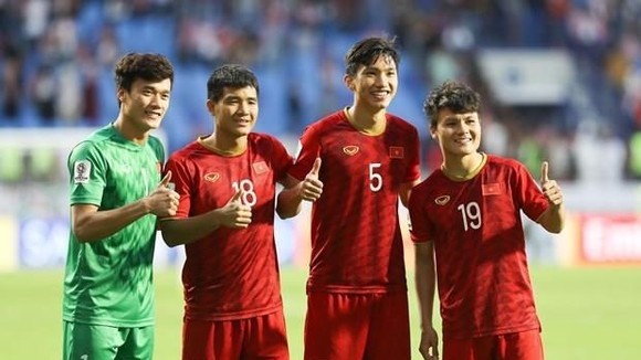 Players of Vietnam's U23 team for the 2020 AFC U23 Championship qualification (Photo: VNA)