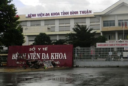 Bệnh viện Đa khoa tỉnh Bình Thuận.