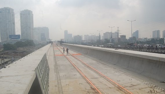 The construction site of Ben Thanh-Suoi Tien metro line