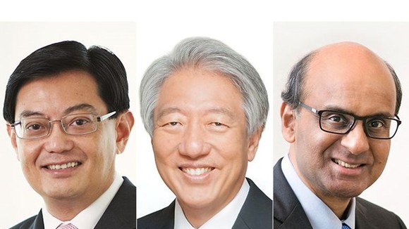 (From left) Heng Swee Keat , Teo Chee Hean and Tharman Shanmugaratnam (Source: straitstimes.com)