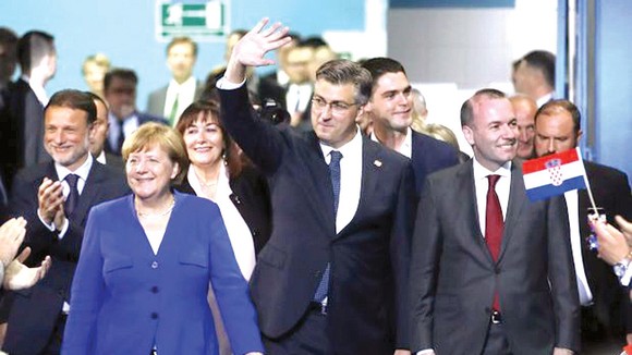Thủ tướng Merkel trong chuyến thăm Croatia