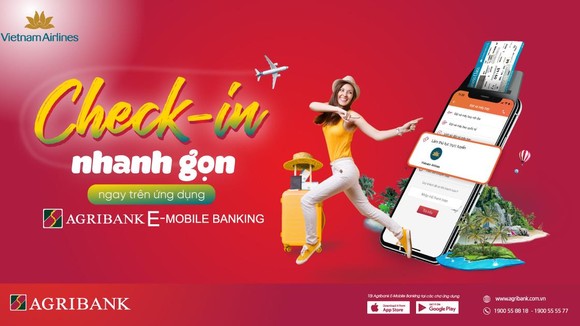 Ứng dụng ngân hàng có thêm tính năng làm thủ tục máy bay trực tuyến.