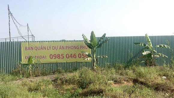 Khu đất chưa được đền bù nhưng chủ đầu tư đã cho thuê