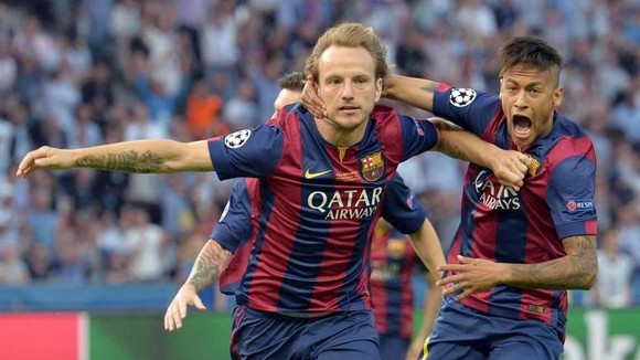 Ivasn Rakitic và Neymar ở Barca.