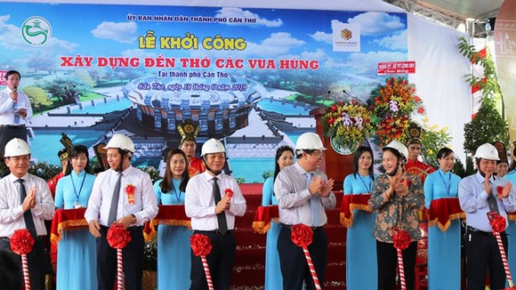 Khởi công xây Đền thờ các Vua Hùng tại Cần Thơ, với tổng mức đầu tư gần 130 tỷ đồng.