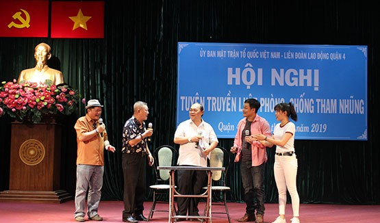Tiểu phẩm tuyên truyền Luật phòng, chống tham nhũng tại Quận 4