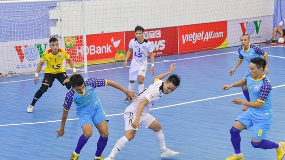 Thái Sơn Nam giành chiến thắng thuyết phục trước Sanatech Khánh Hòa. Ảnh: ANH TRẦN