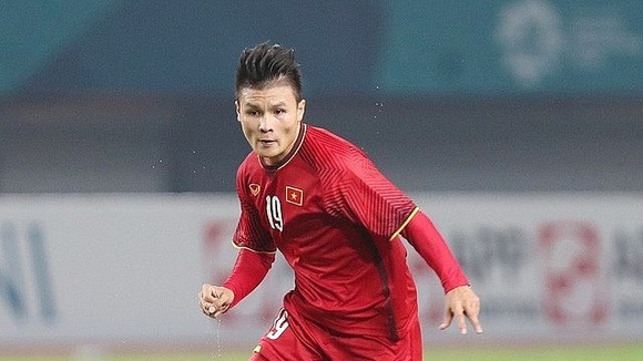 Vietnamese midfielder Nguyen Quang Hai (Source: phapluatxahoi.vn)