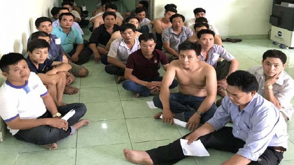 Các đối tượng tại cơ quan công an