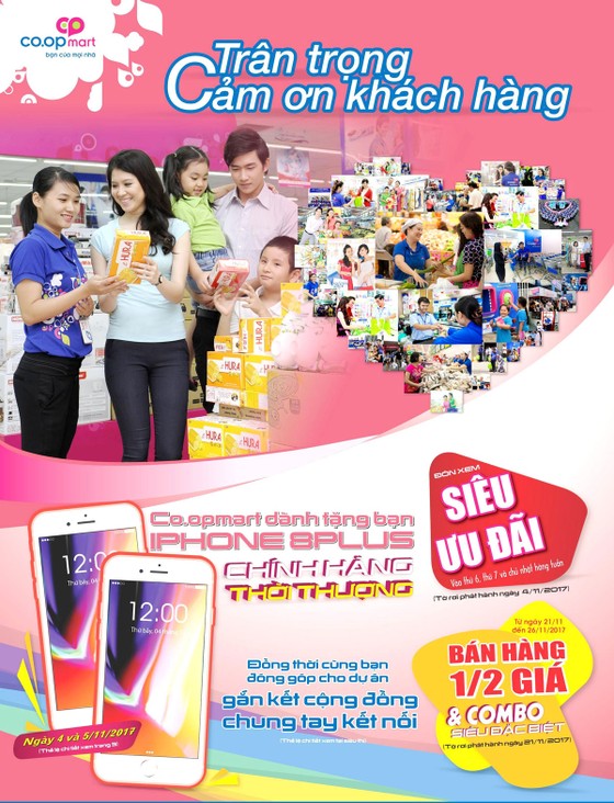 Cuối tuần này Co.opmart “chơi sang” tặng khách 32 iPhone 8 chính hãng và 20.000 phần quà ảnh 2